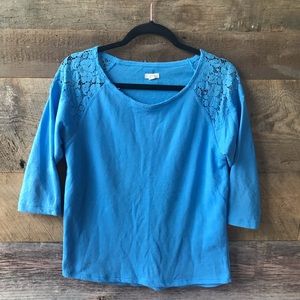 Aerie Blue Lace Sweater